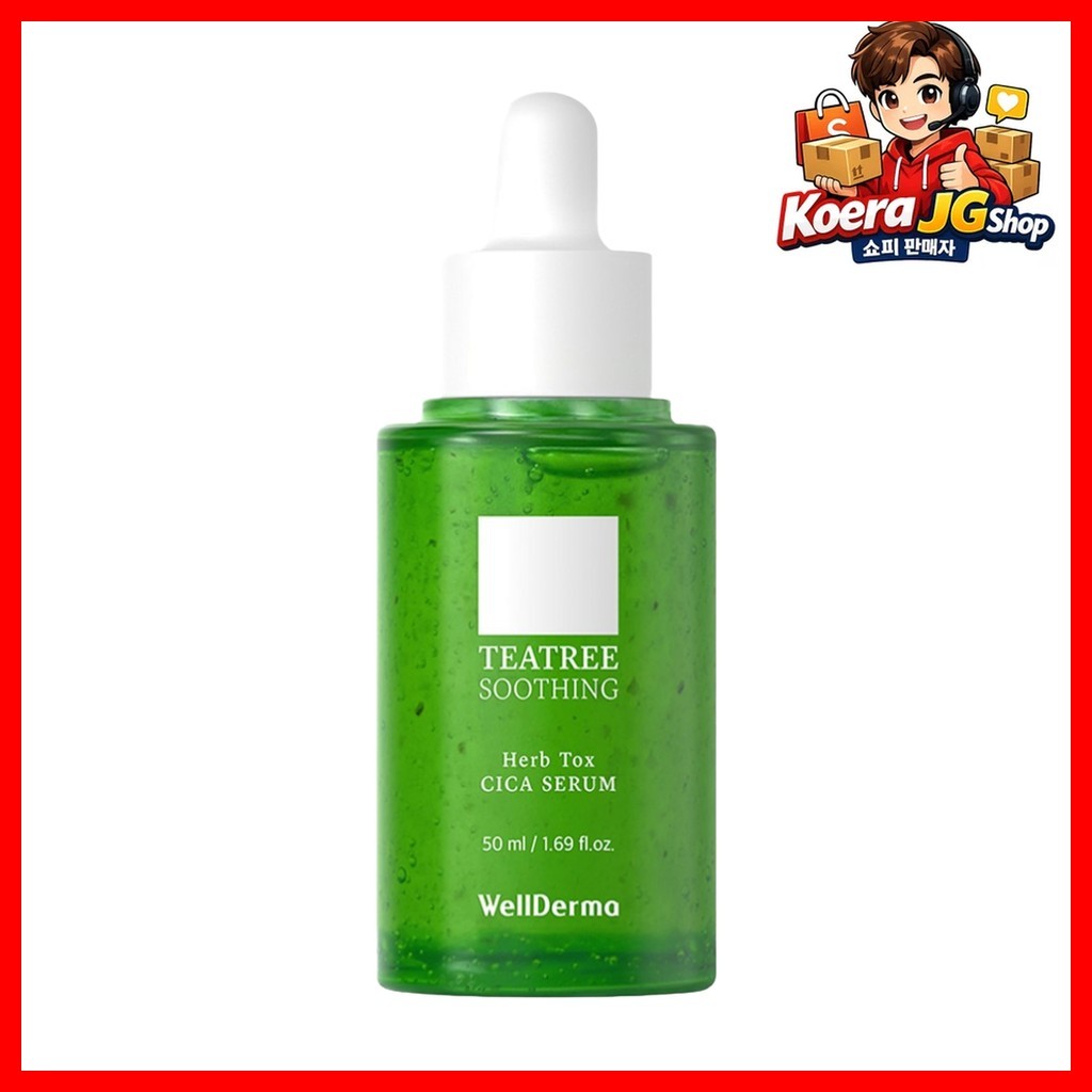 [wellderma] Teatree Soothing Herb Tox Cica Serum, 50ml, 1pc / Korean Cica Serum / Acne Treatment by 