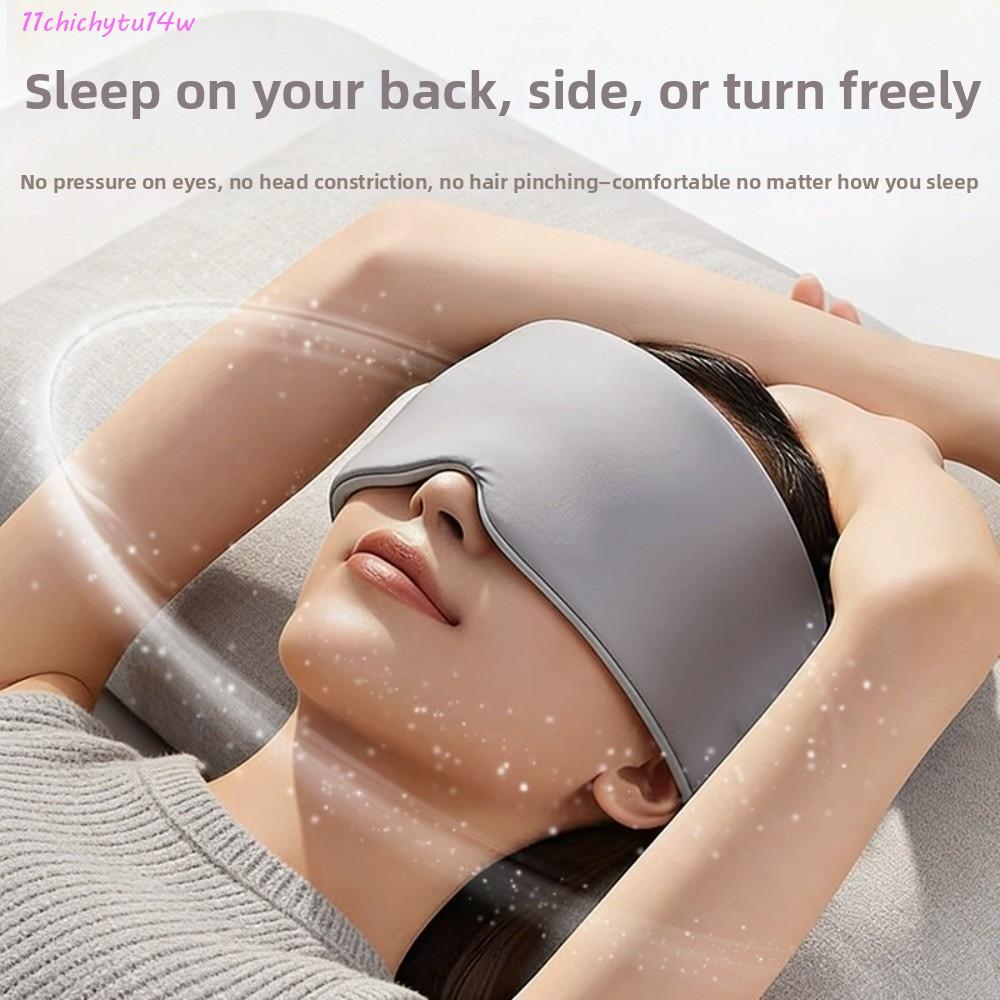 CHICHYTU14W Gravity Eye Mask, Light-Blocking Ice Silk Feeling Deep Sleep Eye Mask, อุปกรณ์ผ่อนคลายทน