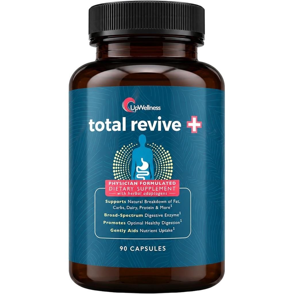 UpWellness Total Revive+Digestive Enzyme -- Radiode Digestive Enzyme -- สนับสนุนสุขภาพลําไส้และการดู