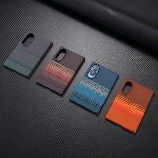 กรอบด้านหน้า + กรณีด้านหลัง Keraf แม่เหล็กที่ใช้งานได้ Samsung Z พับ 8 กว้างเคสโทรศัพท์คาร์บอนไฟเบอร์ Frosted เคสป้องกัน