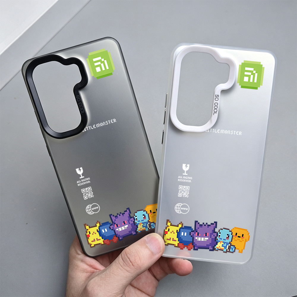 เคส Samsung Pixel Monster Matte สําหรับ Samsung S25 Ultra,Galaxy A56,A16,A17,Galaxy A07,กันกระแทก