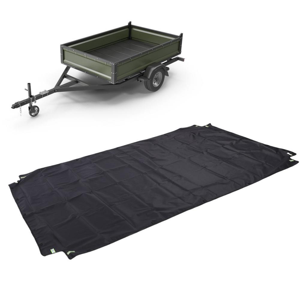 Carstory-PH Dump Trailer Tarp เชือกกันลมผ้า Oxford Heavy Duty Utility Cover ทุกสภาพอากาศสําหรับ 7x4