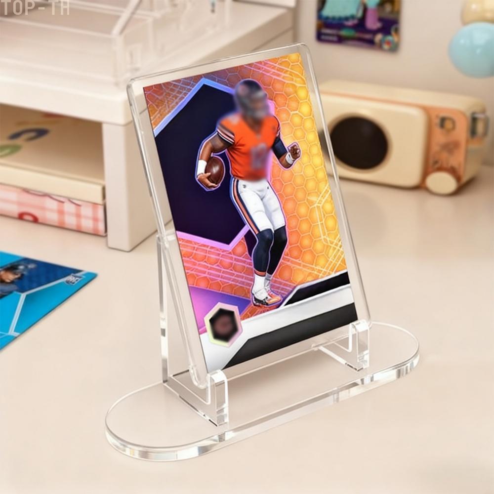 10 Acrylic Display Stands for Trading Cards Clear Holders Fits PSA SGC BGS Cards