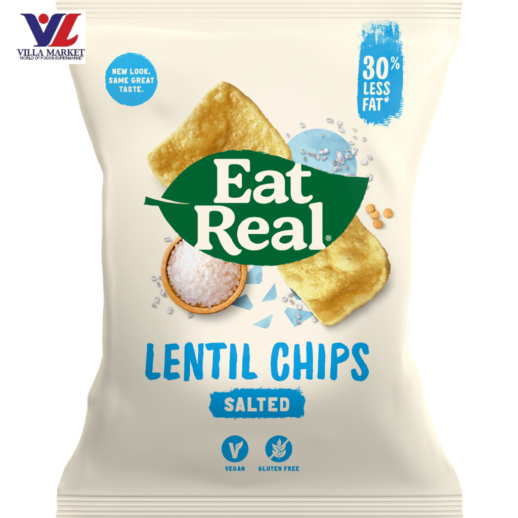Eat Real Lentil Chips Salted 40G. อีทเรียล เลนทิลชิปส์ รสเกลือ