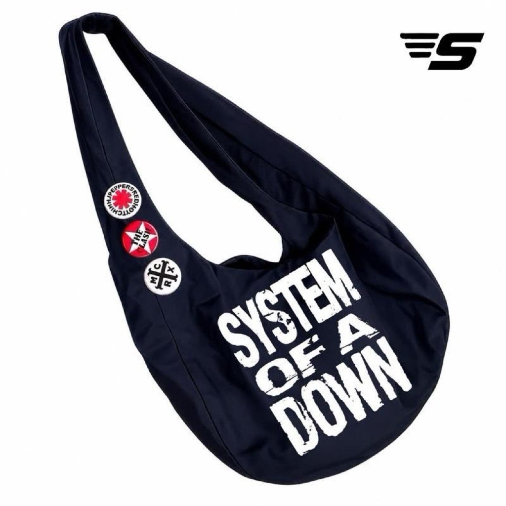 Sserapim - System Of A Down Tsunobag / Boho Crossbody Bag Slingbag Canvas Unisex Totebag Skena Y2K C