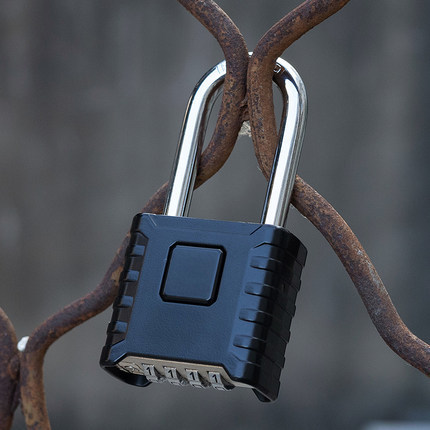 Long-shafted bottom-opening combination padlock  Extended lock hook password Bottom password wheel I