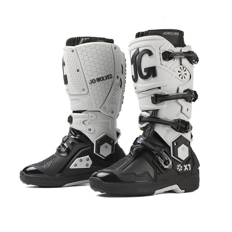 Nine-Strand Wolf รองเท้าปั่นจักรยานรถจักรยานยนต์ออฟโรด Rally Lindao Boots Movable Dual-Axis Male Sho