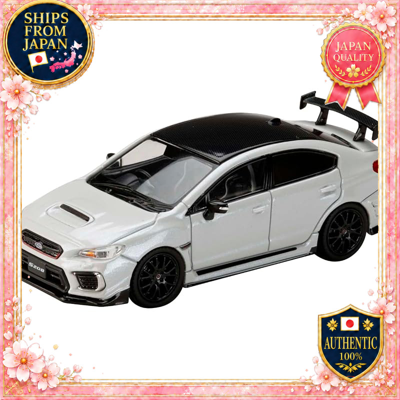 HobbyJAPAN HJ64 1/64 Subaru S208 NBR Challenge Package Crystal White Pearl Finished Model HJ644068W