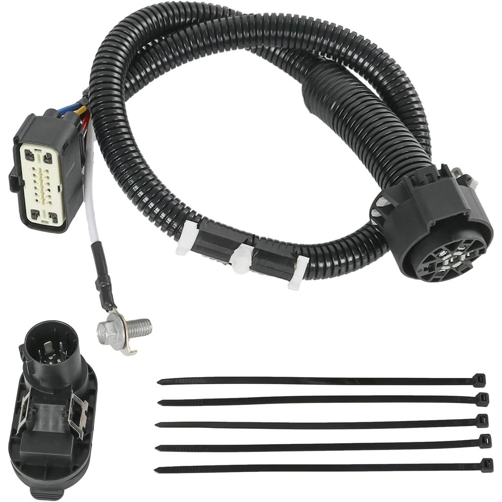 DICMIC Trailer Hitch Tow สายไฟชุดใช้งานร่วมกับ 2009-2014 Ford F-150 Standard Cab, Extended Cab, Crew