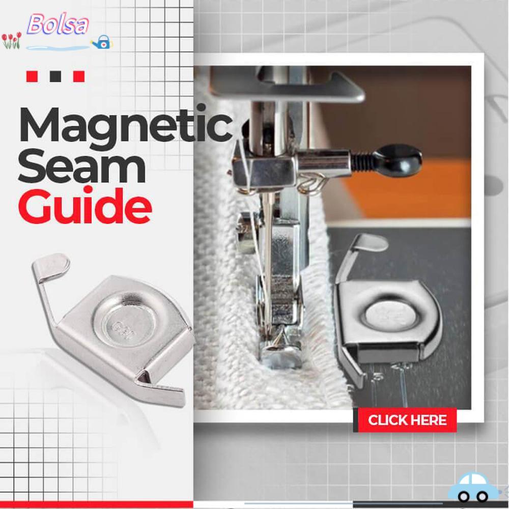 เย็บโบลซ่า|อุปกรณ์เสริม Quilting Fabric Sewing Presser Magnetic Sewing Gauge