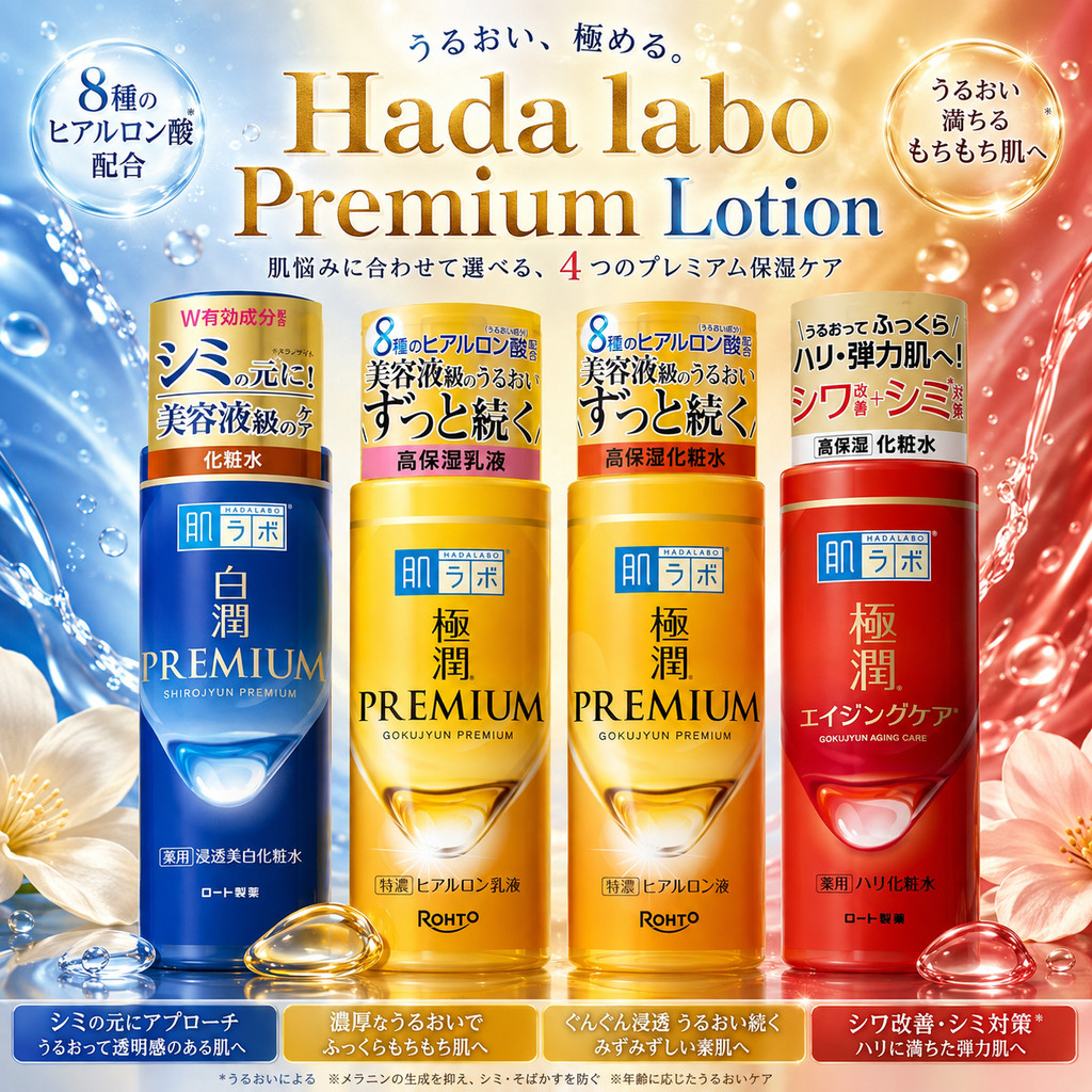 Hada Labo ทุกขวด นำเข้าจากญี่ปุ่น (ทุกสูตร) เป็นสูตรที่วางขายในญี่ปุ่นนะคะ
