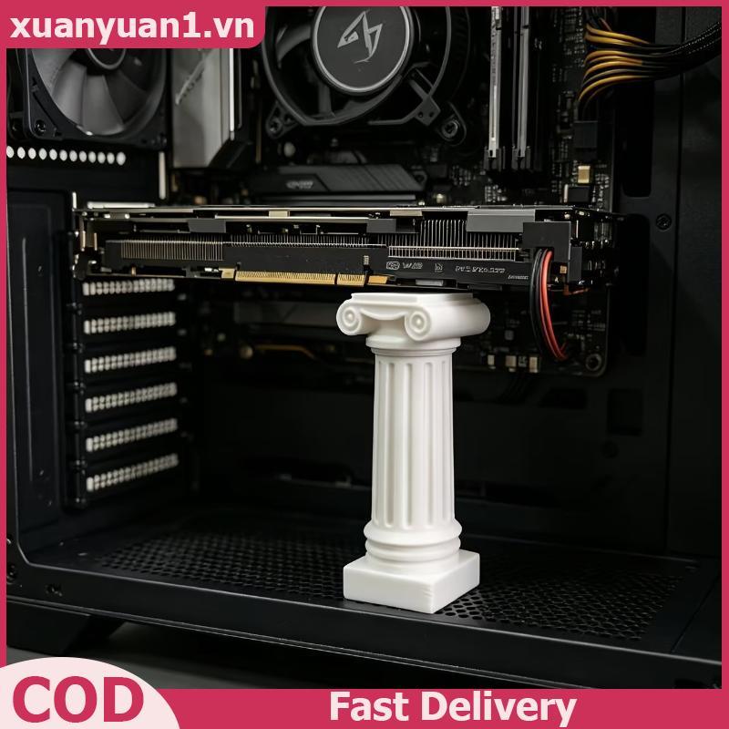 XUAN 3D พิมพ์คอลัมน์โรมัน GPU รองรับขาตั้งปรับความสูง Anti-Drop Holder สําหรับเล่นเกมเดสก์ท็อป PC อั