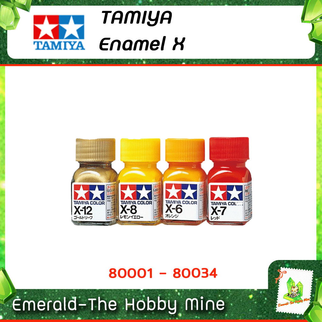[ ส่งฟรี ] ทามิย่า TAMIYA ENAMEL X สีอะคริลิค อินาเมล ผิวมัน ขนาด 10 ml.
