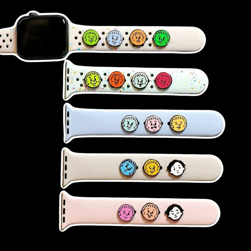Eason Eason Eason สินค้ากลัวและความฝัน Let Me Shop หัวเข็มขัดโลหะเล็บ iwatch9/S8 สายรัดหัวเข็มขัด