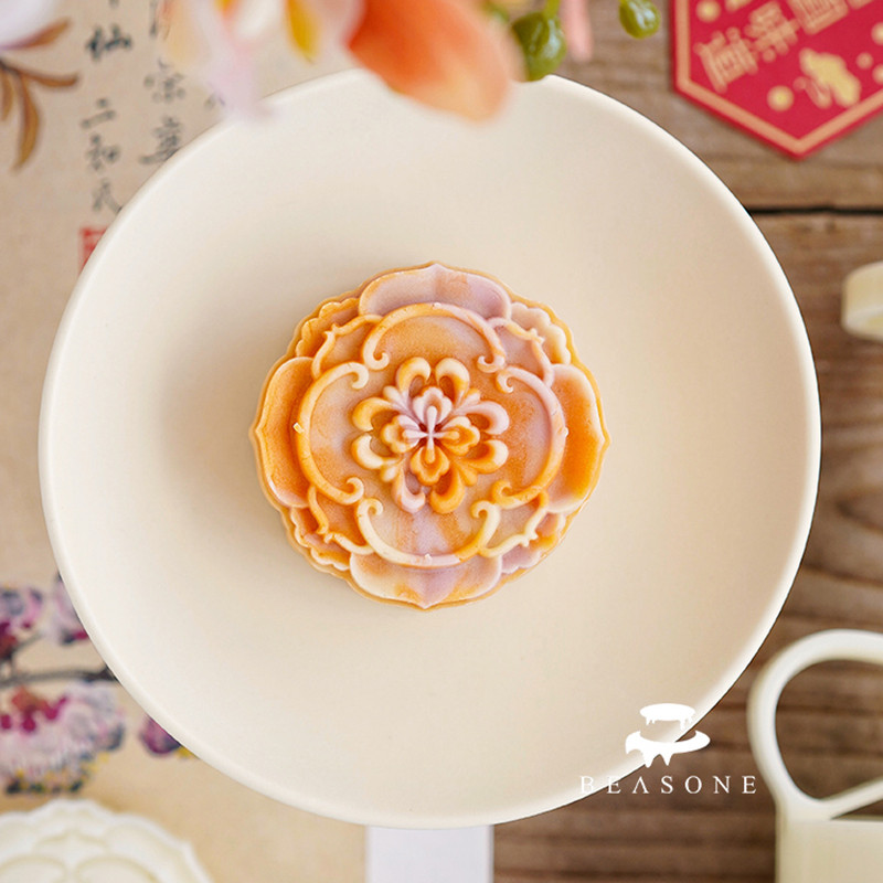 75g Mooncake แม่พิมพ์ Hand Pressed แสตมป์เบเกอรี่แม่พิมพ์แบบดั้งเดิมจีนกลางฤดูใบไม้ร่วง Pastry แม่พิมพ์ DIY เครื่องมืออบตกแต่งเค้ก