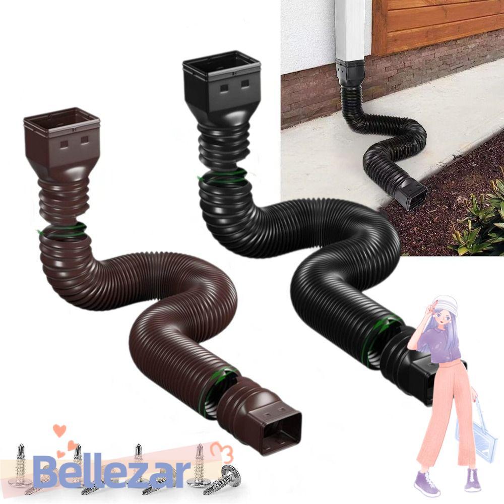 BELLEZAR Rain Gutter Downspout Extensions, Rainwater Drain Adjustable Drain Downspout Extender, ทนทา