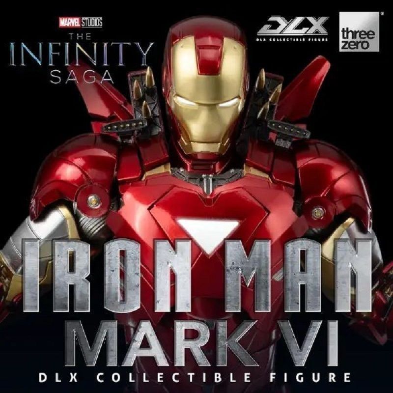 THREEZERO DLX Iron Man MARK6 MK6 Marvel Alloy Mecha Action Figure
