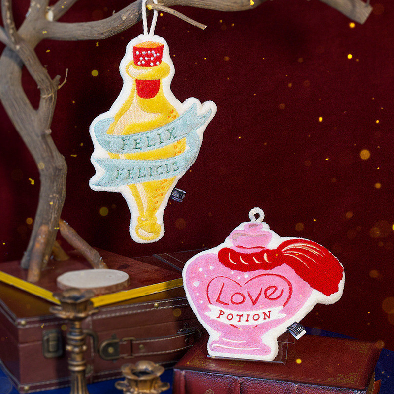 ME Warner Official ผ้าเช็ดมือ Harry Potter Love Potion, ผ้าเช็ดมือ Elixir, ผ้าคอรัลฟลีซ, นุ่มและอ่อน