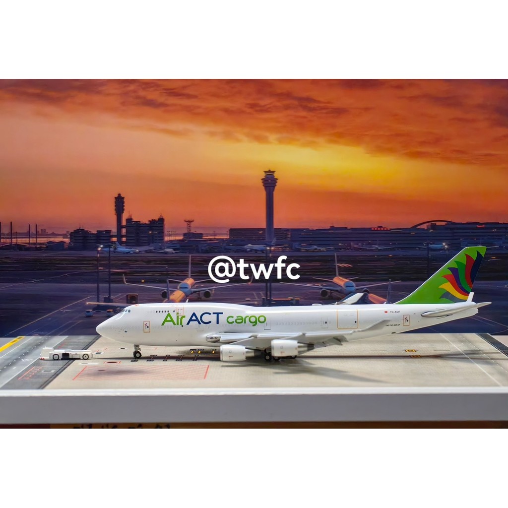 JC JC JCwings United Arky Air Freight/Turkey ACT Freight B747-400F TC-ACF 1/400 jc คุณภาพควบคุมความป