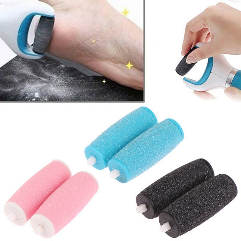 [Kpt-t] 2 ชิ้นเปลี่ยนหัวลูกกลิ้งสําหรับ Pro Pedicure Foot Care เครื่องมือเท้าอิเล็กทรอนิกส์แฟ้มเท้าล