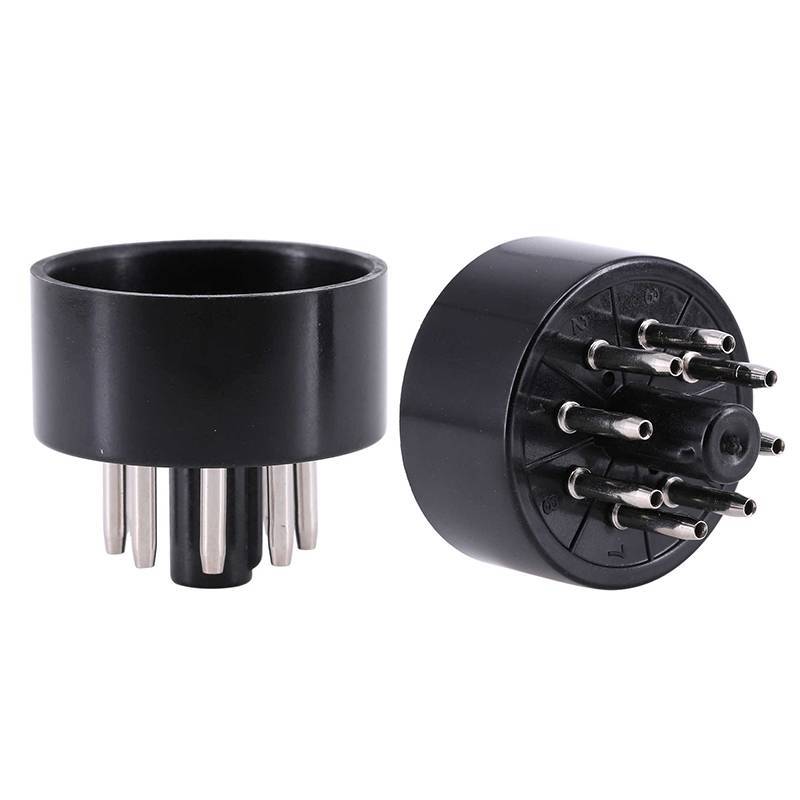 ONEBABY 1 PCS 8Pins Bakelite Tube Soet S8AES Bakelite Tube Base สําหรับ EL34C EL34 สูญญากาศหลอดเครื่