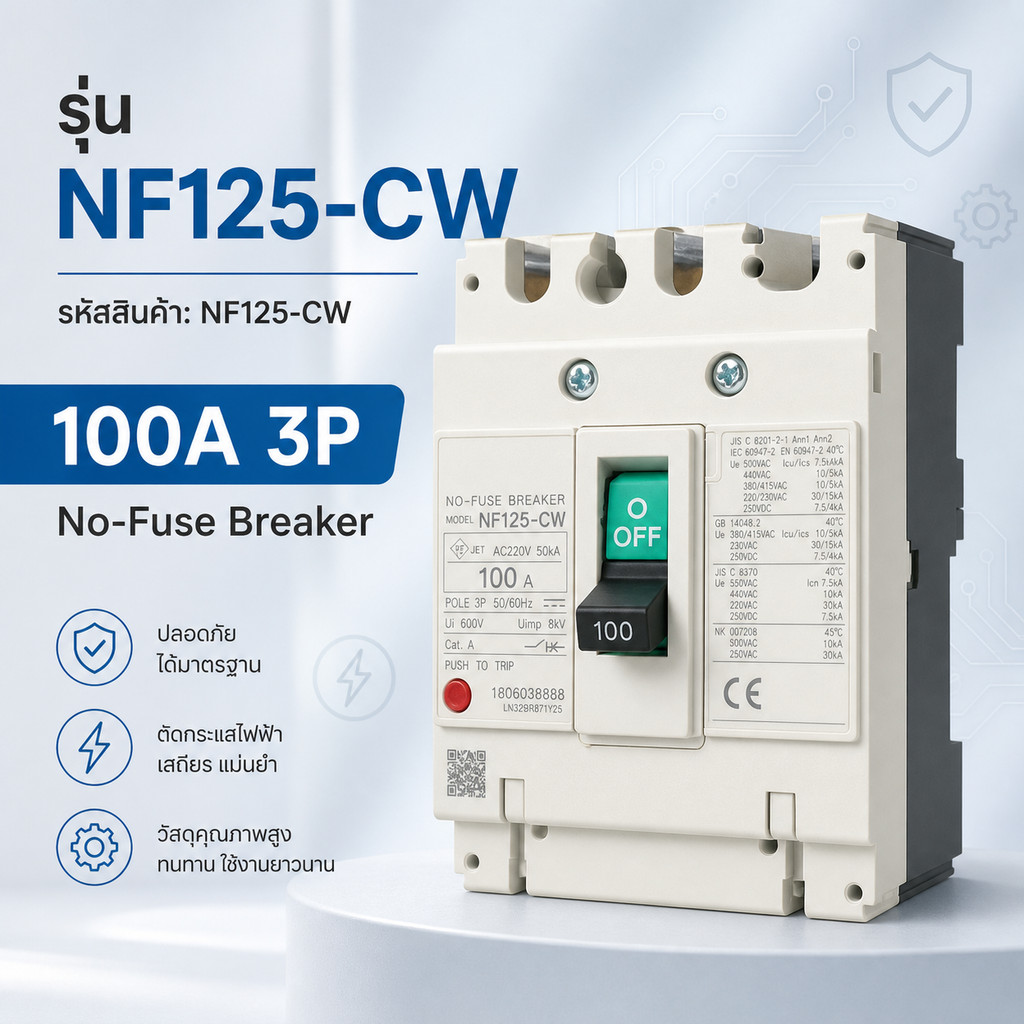 แท้ Nf-250 3p. 250a.  1450 Nf-125 3p 125a  เบรคเกอร์ Nf-250 3p. 250a.  1450 Nf-125 3p 125a   ร้านในไ