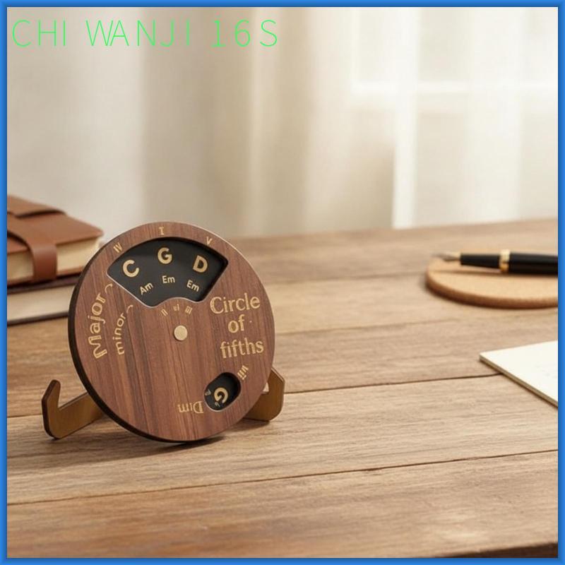 [chiwanji16s] Music Principles Wheel วงกลมไม้ของ Fifths Wheel Visual Black Printing