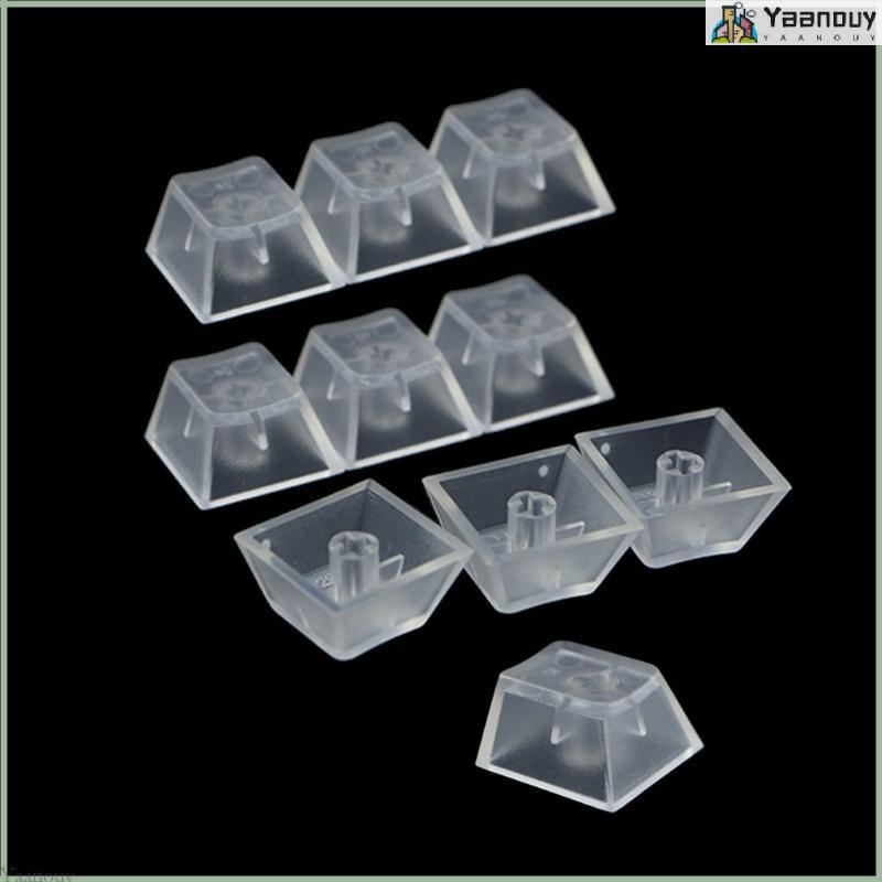YAA 10 ชิ้น ABS Keycaps ชุดหนา ABS Keycaps สําหรับคีย์บอร์ดแบบกลไกเท่านั้น Keycaps