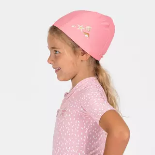 Decathlon Baby Fabric Swim Cap หมวกว่ายน้ำแบบผ้าสำหรับเด็กเล็ก - Pink