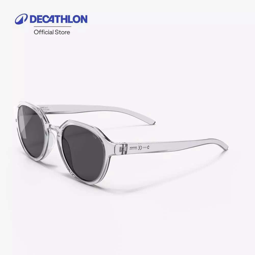 Decathlon Active 500 Rnd Round Category 3 Sunglasses แว่นกันแดดทรงกลม ประเภท 3 รุ่น Active 500 Rnd - Grey
