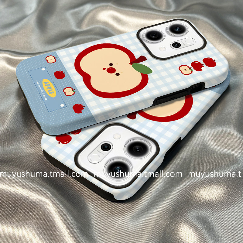 Curtain Rain Two-in-One Film Case เหมาะสําหรับ opporeno16/15/14pro เคสโทรศัพท์ 1312 ซิลิโคน 11 หญิง 