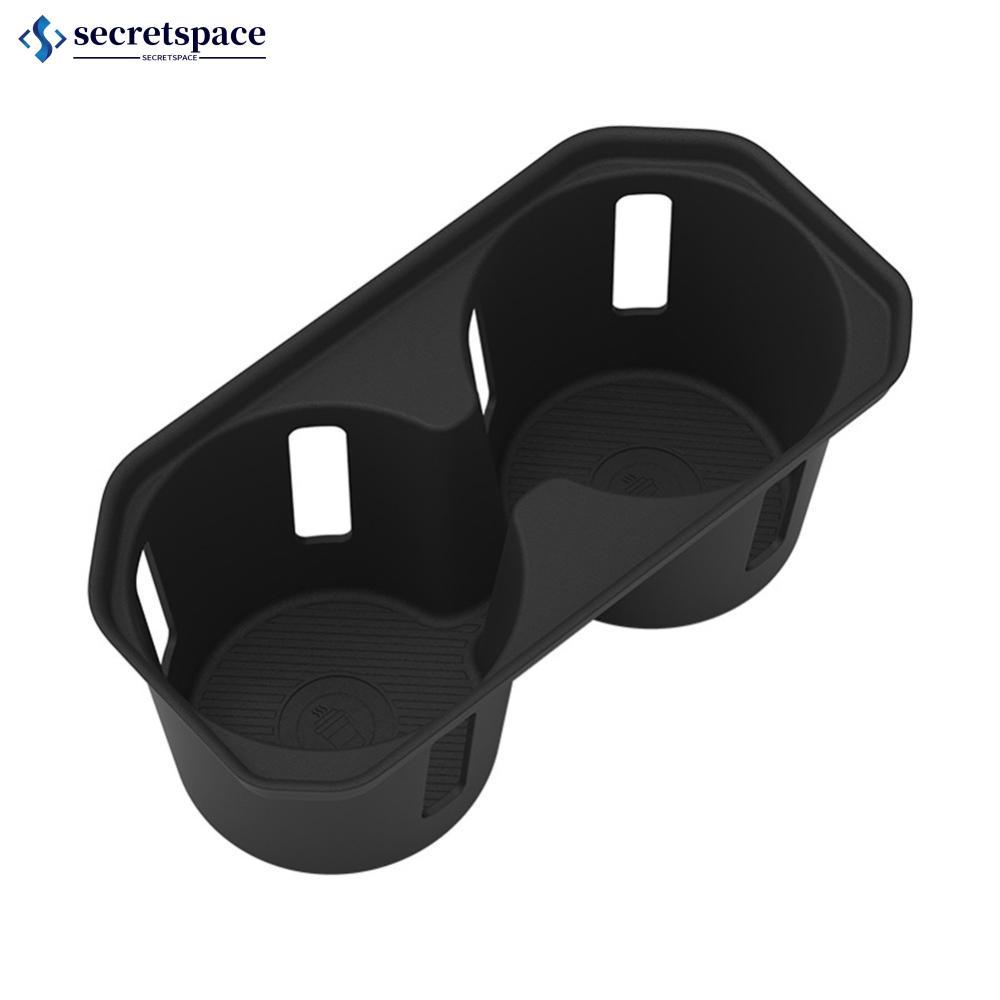 SECRETSPACE TPE คอนโซลกลางรถที่วางแก้วแผ่นกันลื่นถาดเครื่องดื่มใส่อุปกรณ์ตกแต่งภายในรถยนต์อุปกรณ์เสร