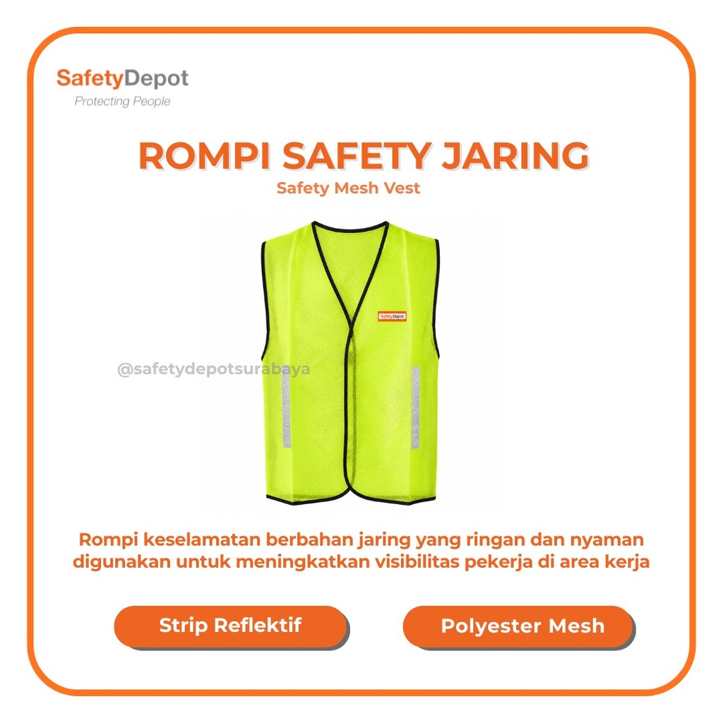 SAFETY VEST MESH - COOL NET SAFETY VEST