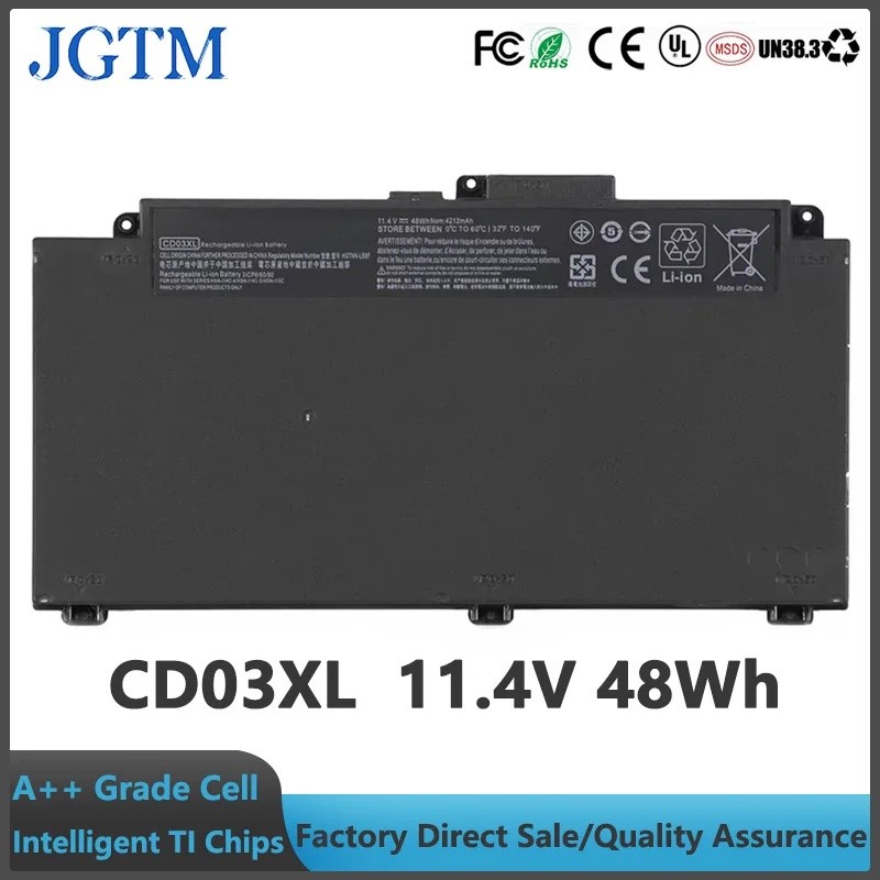CD03XL 11.4V 48Wh แบตเตอรี่แล็ปท็อปสําหรับ HP Probook 640 G4/ 645 G4/ 650 G4/ 640 G5/ 650 G5/ 650 G7