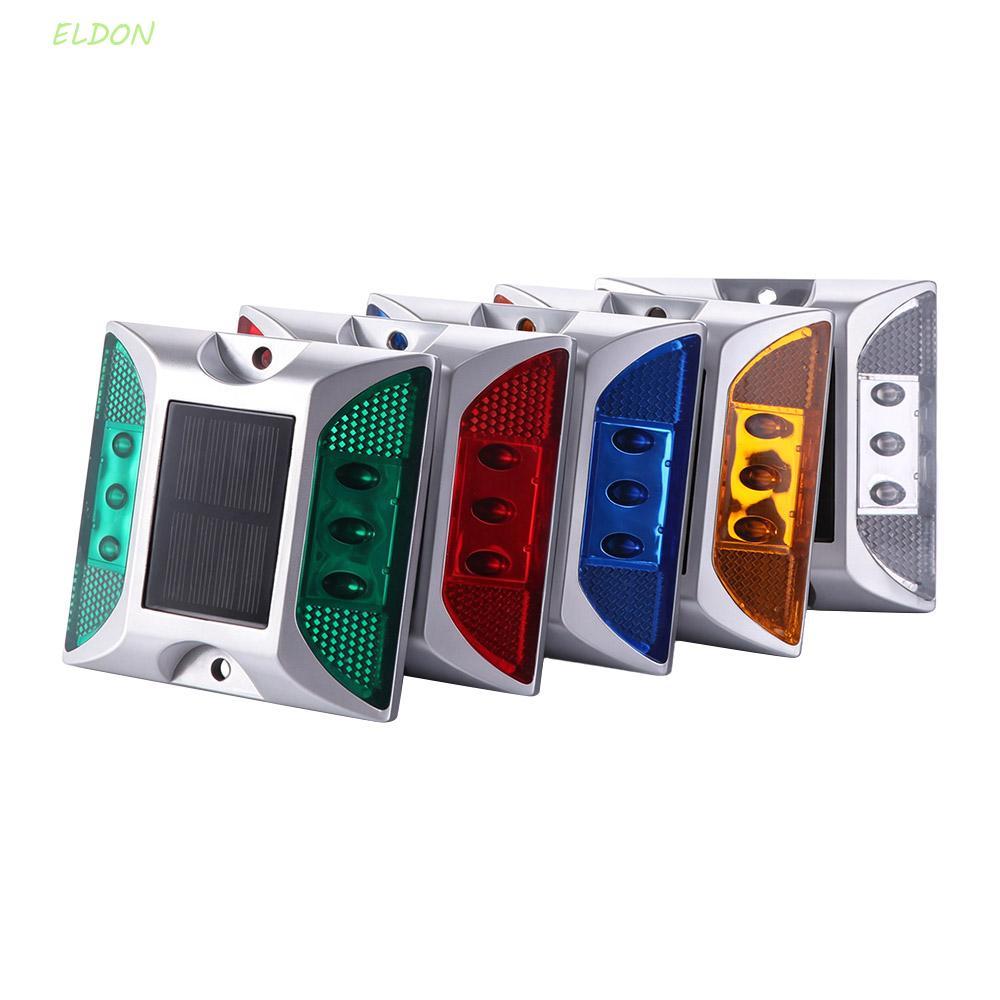 เอลดอน ไฟถนนพลังงานแสงอาทิตย์, ไฟพื้น LED สะท้อนแสงทรงสี่เหลี่ยม, เครื่องหมายพื้นกระพริบพลังงานแสงอาทิตย์ ทนทาน สําหรับจราจร กลางคืน
