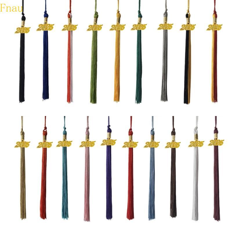 Fnau Graduation Tassels 2025 Graduation Gowns หมวก Tassels Charm สําหรับชุดวิชาการหมวกผ้าพิธีกรรมและ