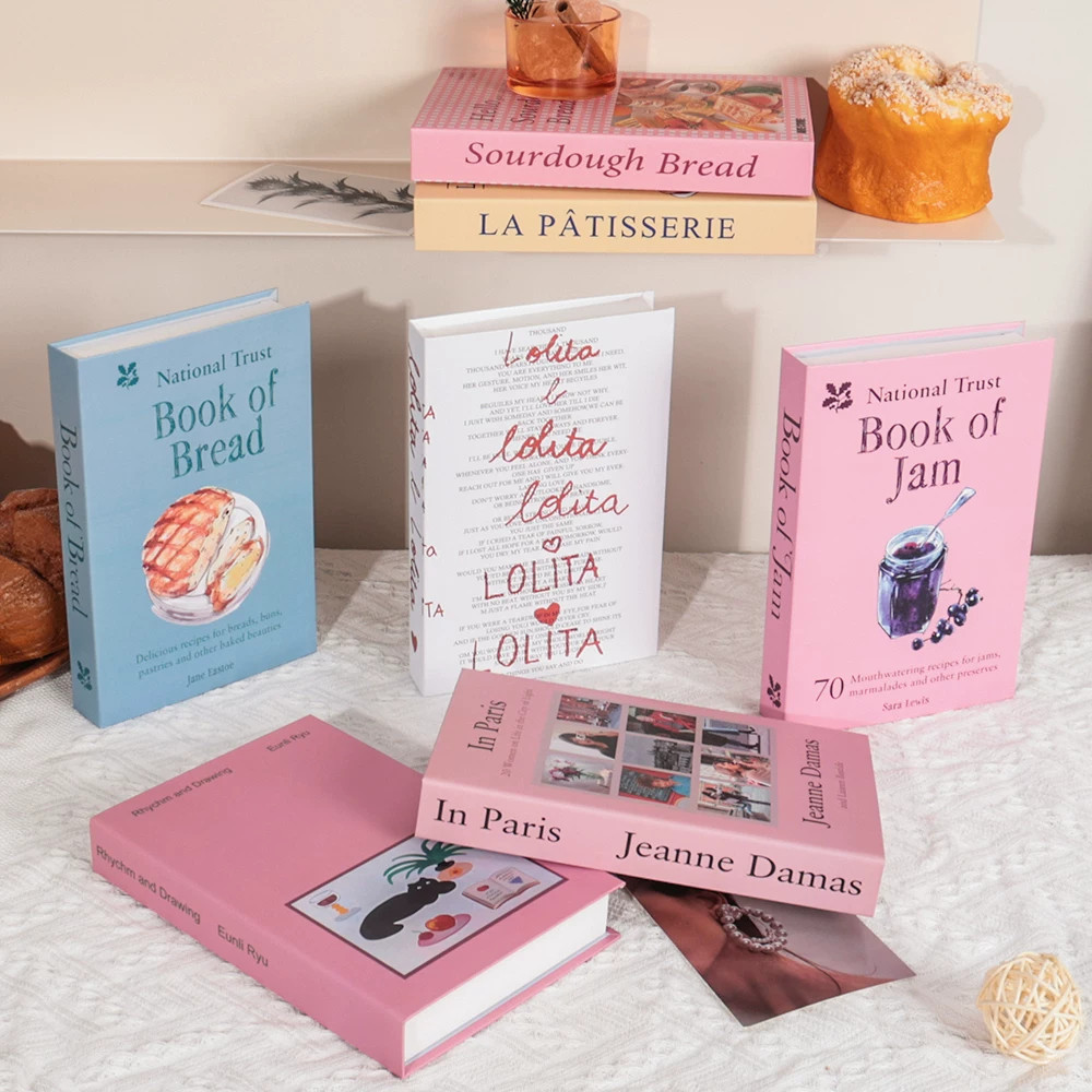 หนังสือปลอม 5 ชิ้น/ชุด📚พรอพถ่ายรูป สไตล์ครีมหนังสือตกแต่ง โดปามีน Ins หนังสือจำลอง หนังสือตัวอย่าง พร็อพหนังสือ[พร้อม]