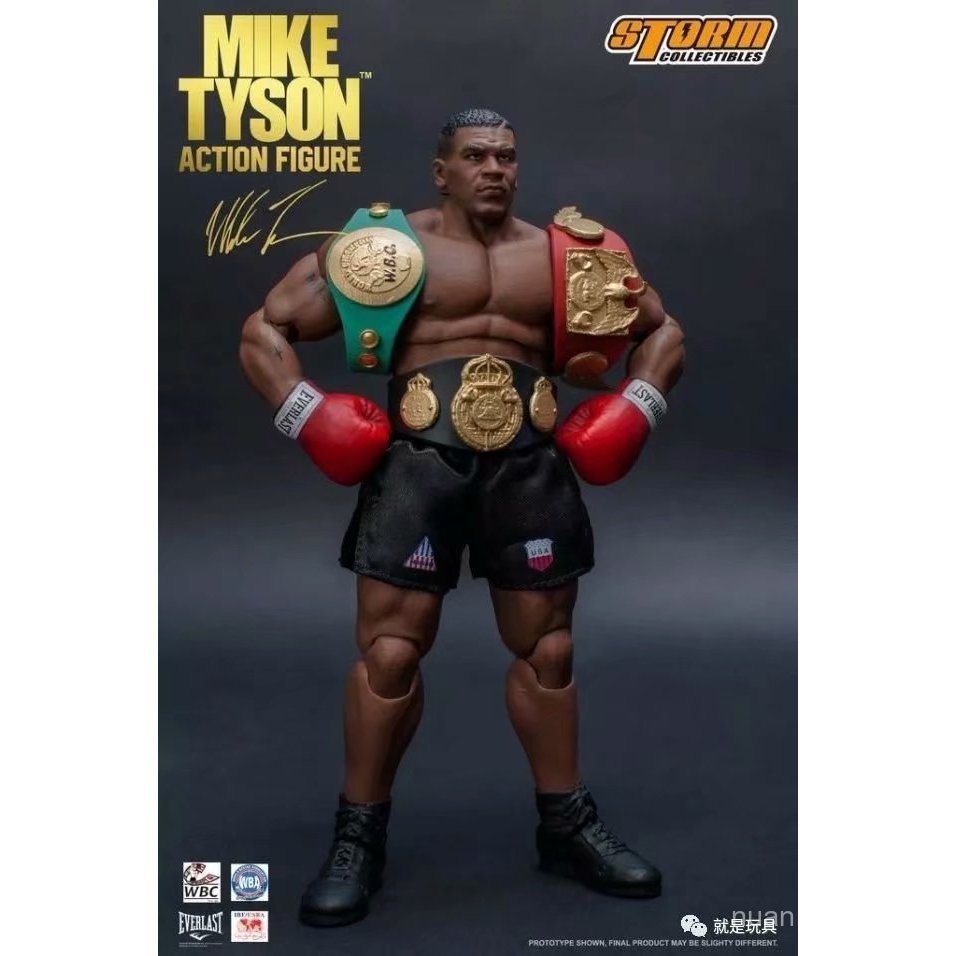 พร้อมส่ง Boxer Ali Tyson รุ่นที่ 1 รุ่นที่ 2 Mike Tyson แกะสลักสามหัวเคลื่อนย้ายได้รูป YTKO