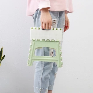 พร้อมส่ง!!เก้าอี้พับ เก้าอี้พลาสติกอเนกประสงค์ ปิกนิคพลาสติกตัวเล็ก 3 สี เก้าอี้จิ๊กซอ
