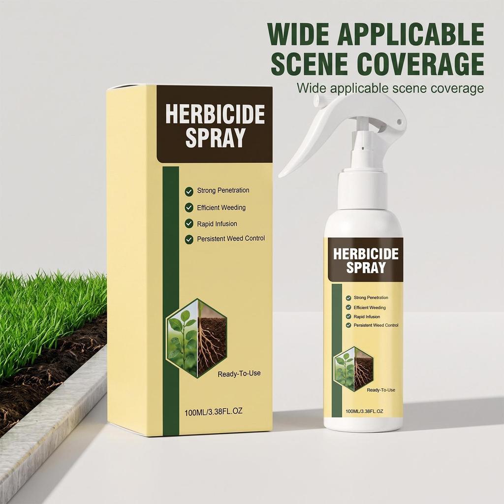 สวนสเปรย์กําจัดวัชพืช 100ml Long-Lasting Yard Weeding Agent Yard Grass Management สเปรย์สําหรับเจ้าของบ้าน Gardeners beqaxth