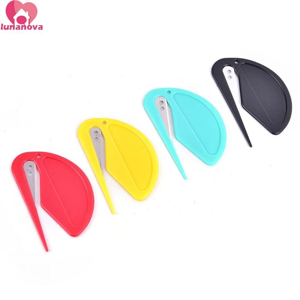 LUNANOVA Letter Opener สํานักงานอุปกรณ์การเรียนพลาสติก Mini Home Safety Papers Cutter