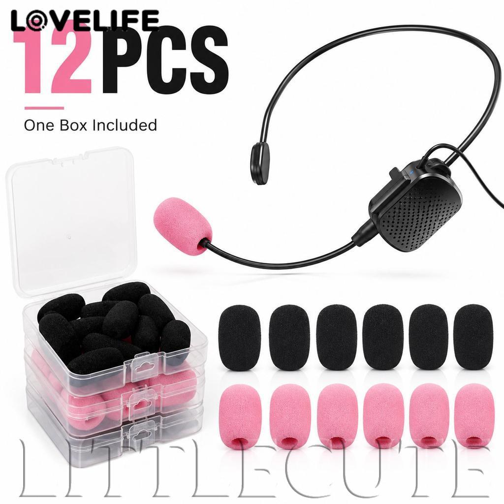 [AUTO&3C] กระจกบังลม Bee Mic ขนาดเล็ก | ฝาครอบโฟมความหนาแน่นสูง | แพ็คจํานวนมาก 12 ชิ้น | ป้องกันการตกกระแทกและลดเสียงรบกวน | สําหรับการเรียนการสอน ทัวร์ & สตรีมมิ่งสด /ราคาดี