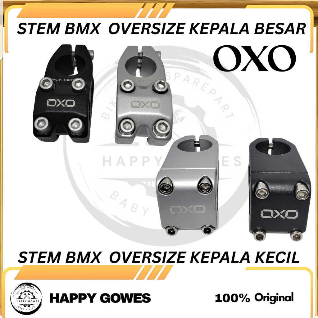 HG STEM BMX OXO OVERSIZE HANDLEBAR POLE OVERSIZE 28.6 ALLOY OXO