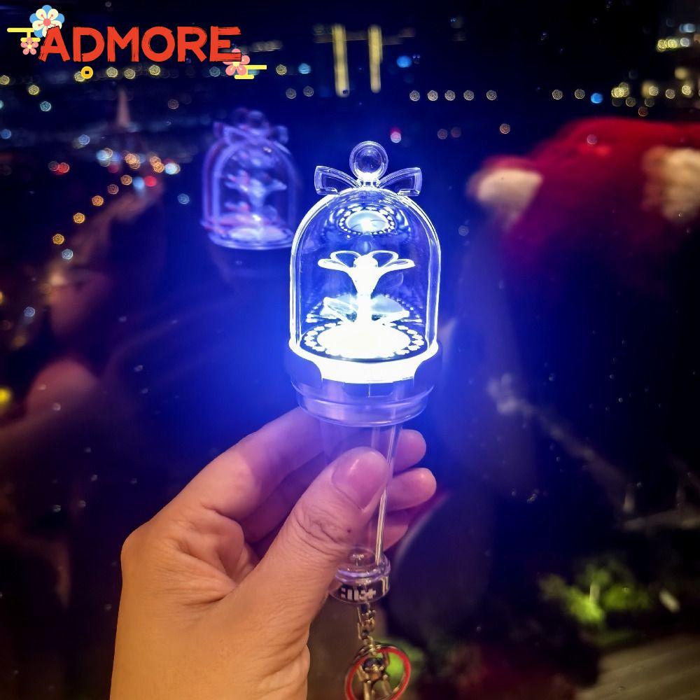 ADMORE Mini Glow Stick, พวงกุญแจรุ่น Mini Kpop Idol Lightstick, พัดลมคอลเลกชันเรืองแสงคุณสมบัติจี้ออ