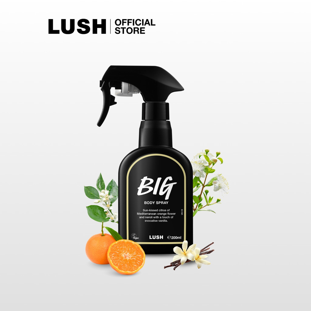 LUSH BIG BODY SPRAY 200ml สเปรย์น้ําหอม สเปรย์ฉีดร่างกาย  สเปรย์อเนกประสงค์