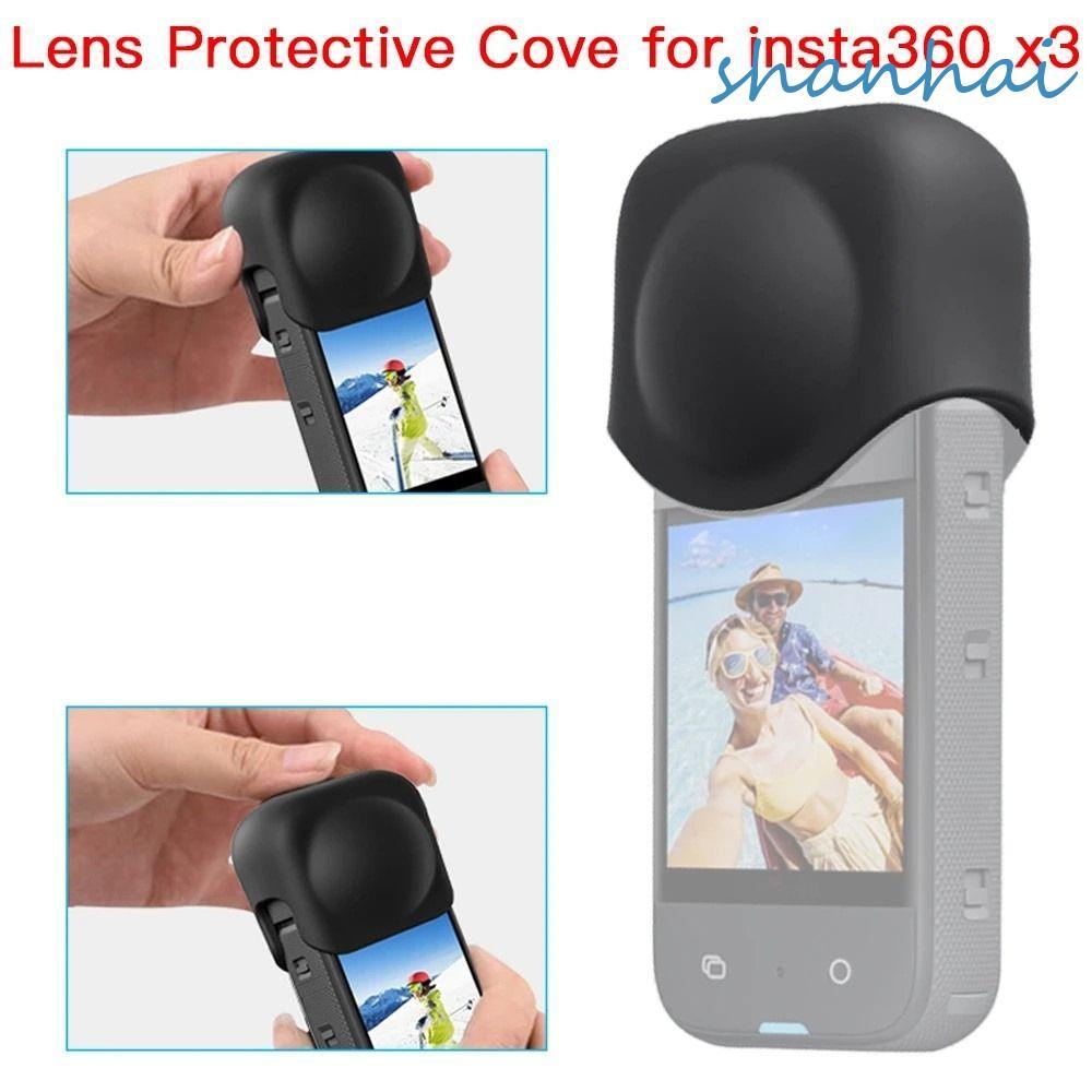 SHANHAI สําหรับ Insta360 ฝาครอบเลนส์อุปกรณ์เสริมสําหรับกล้อง Panoramic ฝาครอบกล้องสําหรับ Insta 360 