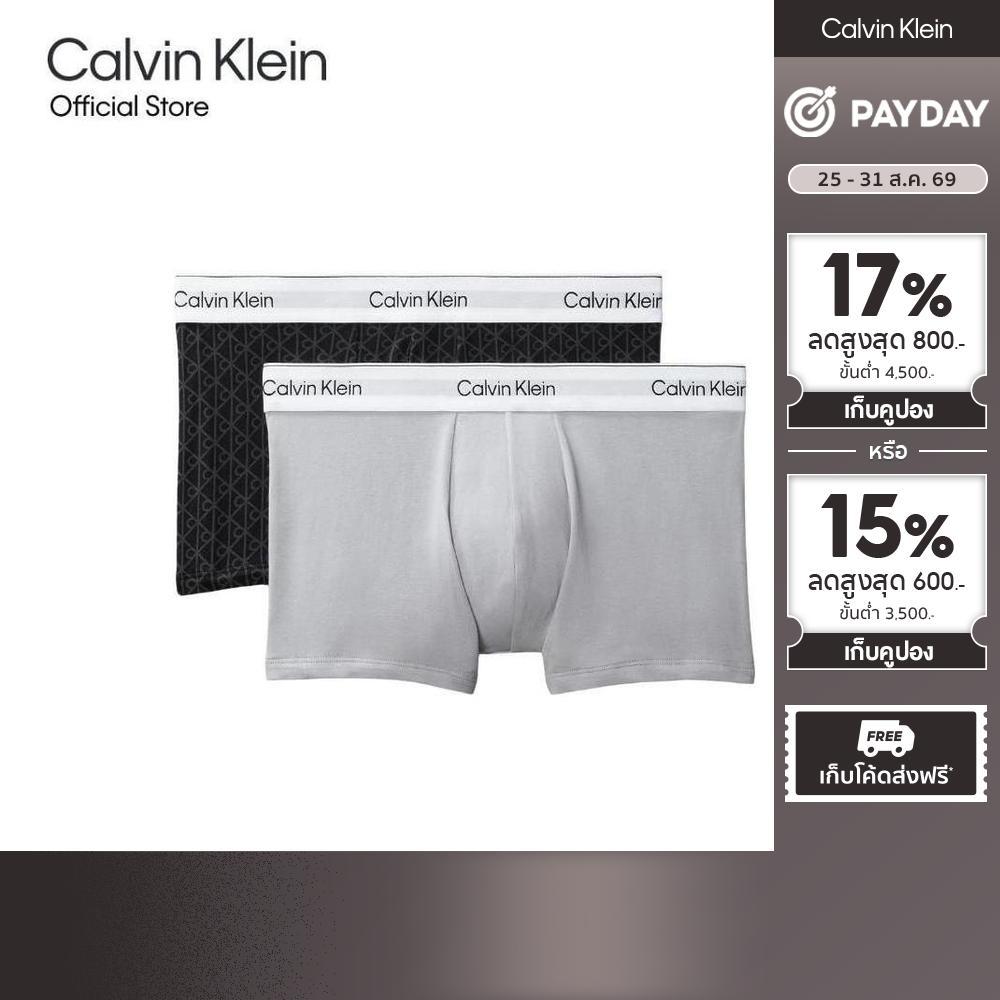 CALVIN KLEIN กางเกงในผู้ชายแพ็ค 2 ชิ้น Icon Cotton Stretch ท