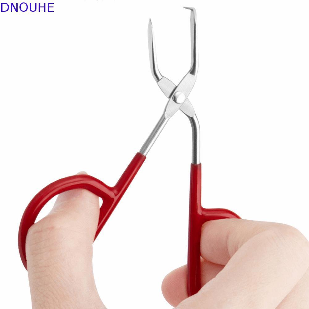 DNOUHE Cable Tie Opener, สแตนเลส Bent Tip Zip Tie Remover, Zip Tie เครื่องมือซิลิโคน Handle Compact 