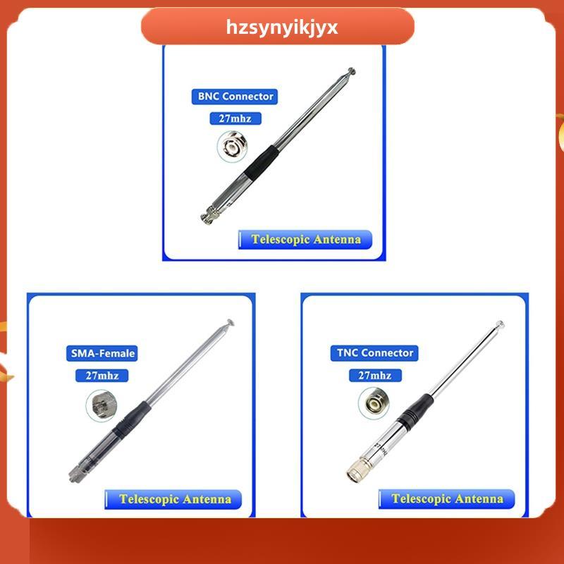 hzsynyikjyx27MHZ Telescopic Antenna Connector Aerial สําหรับวิทยุคลื่นสั้น Walkie Talkie Rod เสาอากา