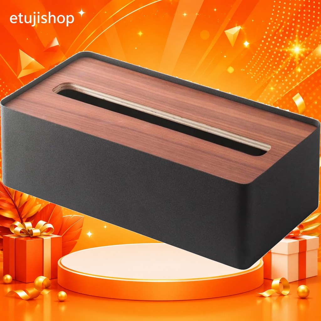 [Direct From Japan etujishop ]RIN Tissue case with lid Rin L Brown